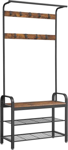 Mauerblümchen apģērbu pakaramais ar noņemamiem āķiem (brūns 84 cm)