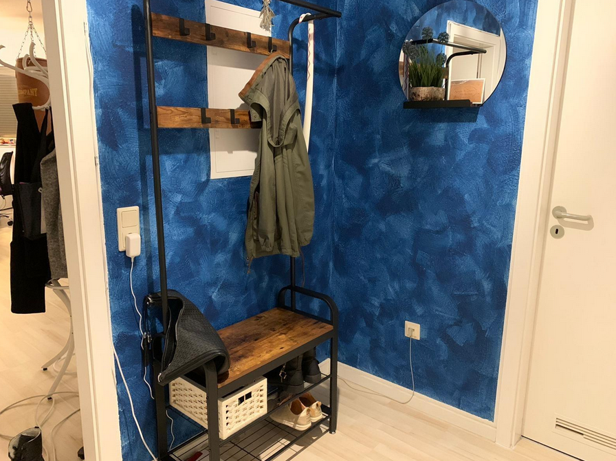 Coat Rack with Shoe Bench 4 in 1