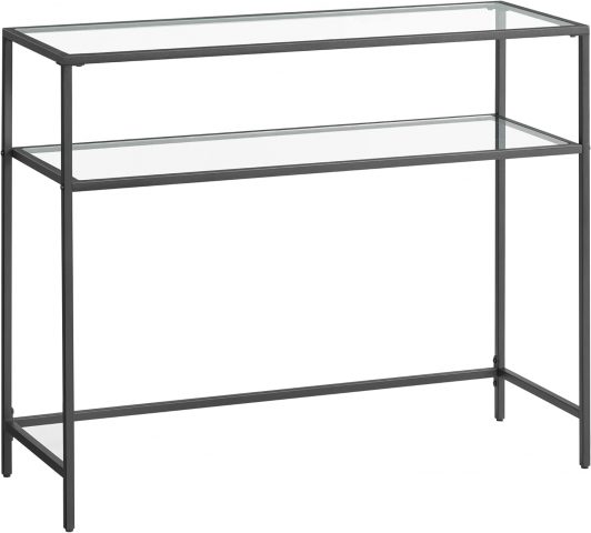 Glühbirne konsoles galdiņš (rūdīts stikls, tērauds)