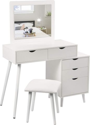 Impress kosmētikas galdiņš ar soliņu