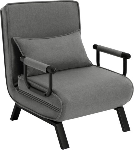 FLEXA COMFORT – 3-in-1 salokāms krēsls ar gulēšanas funkciju (pelēks)