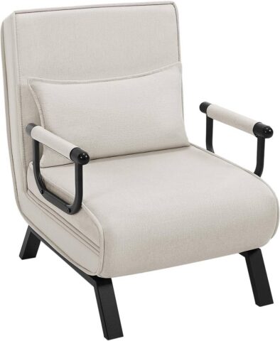 FLEXA COMFORT – 3-in-1 salokāms krēsls ar gulēšanas funkciju (bēšs)