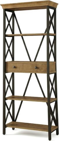 Loft Atlas – industriāla stila plaukts ar atvilktnēm (180 cm)  Stilīgs un funkcionāls plaukts, kas apvieno rustic koka tekstūru ar melna metāla konstrukciju. Ideāls risinājums grāmatām, dekorācijām, augiem vai biroja piederumiem – gan viesistabā, gan darba telpā.