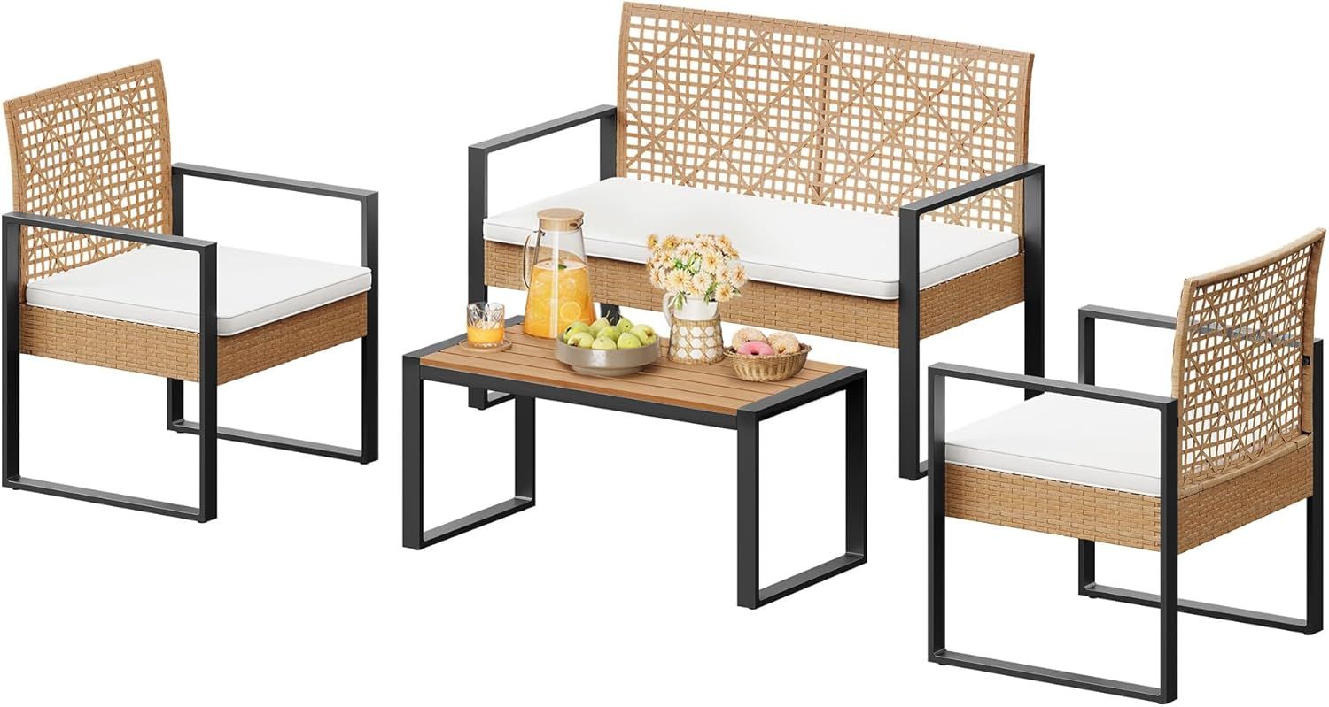 Rattan-Gartenmoebel-4-teilig-mit-1-Sitzer-Sofa-2-Sessel-1-Couchtisch-Kissen-W0UETT0986-Naturholz1